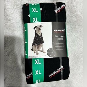 Kirkland Signature Logo Pet Hoodie for Dog / Cat BLACK EXTRA LARGE
